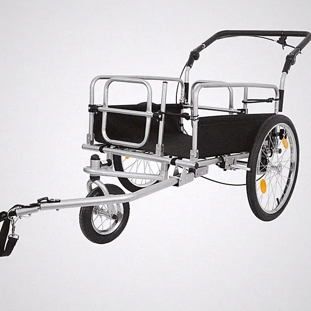 110LB 3-in-1 Heavy-Duty Bicycle E-Bike Bike Cargo Trailer Convertible Stroller