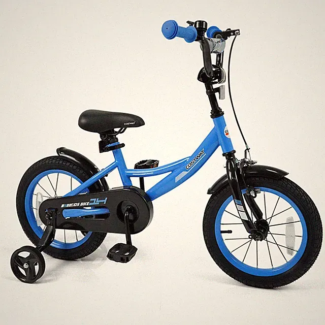 14" Kids Bike w/ Removable Training Wheels Adjustable Seat & Handlebar Handbrake