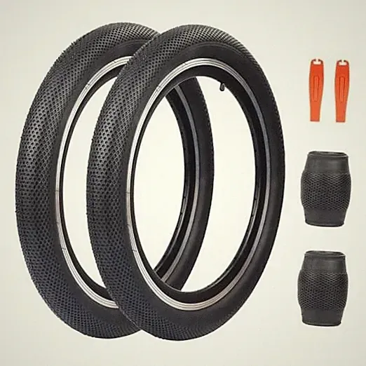 20 x 2.4 Bike Tire 2 Pack 20 inch x 2.4 BMX Bike Tire 20 x 2.4/2 Tires Black