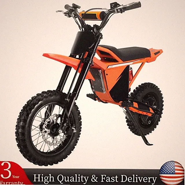 2000W Peak Off-Road Bike 34mph Electric Dirt Bike W/ LCD Display Screen 48V 22AH