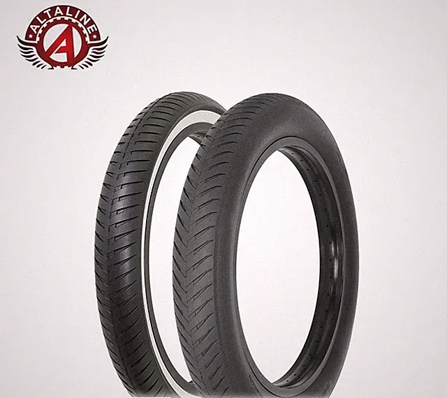 ALTALINE Bicycle FAT/CHOPPER Tire 20" x 3.00" Black or Black/White SLICK RIDER.