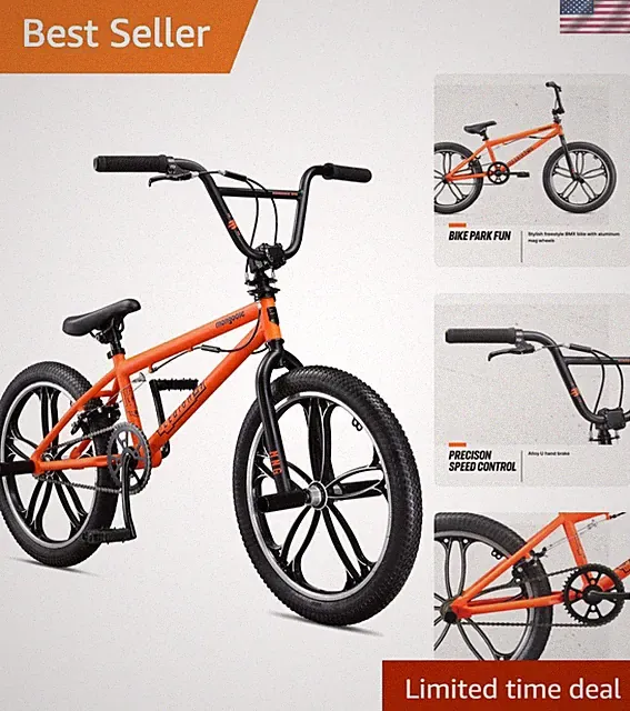 Beginner-Friendly Legion BMX Bike - 16-20 Inch for Young Riders, Great Gearing