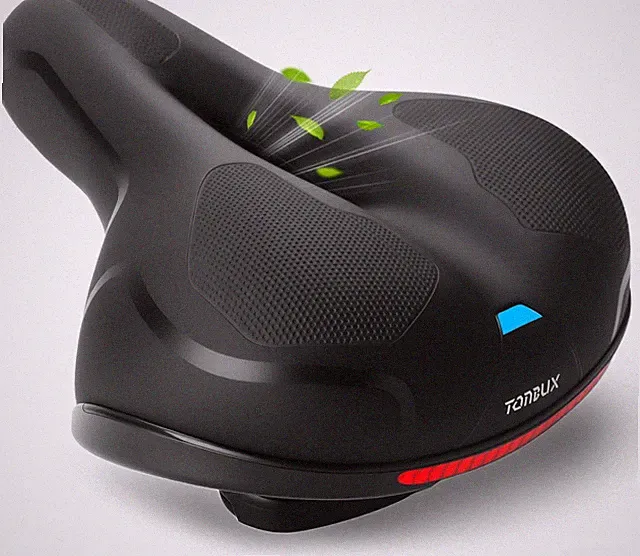Bicycle Seat Bike Saddle Men Women Dual Shock Absorber Soft Comfortable