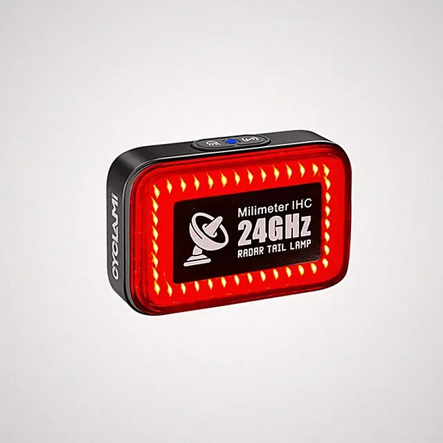 Bike Radar Tail Light with 24GHz Radar Detection, Active Alert & Brake Sensin...