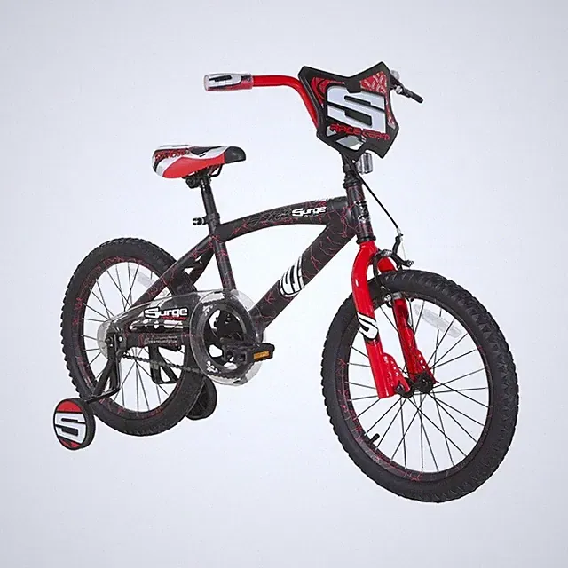 Boys 18 Inch Kid BMX Bike Steel Frame Training Wheels Brake Custom Graphics