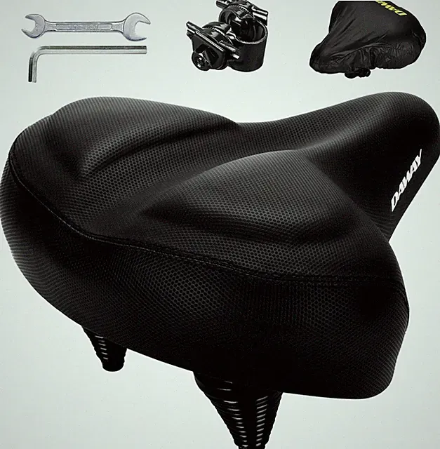 C40 Ultra Comfortable Oversized Bike Seat - Memory Foam Padded, Extra Wide Bicyc