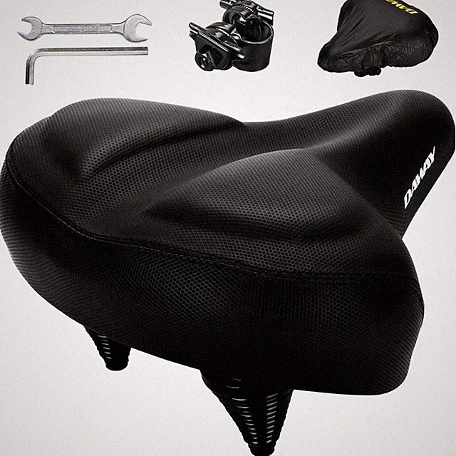 C40 UltraComfortable Oversized Bike Seat Memory Foam Padded, Extra Wide Soft...