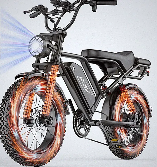 Electric Bike Adults 20 X 4.0 Fat Tire, 750W Off-Road E Bike, E-Mountain Bike