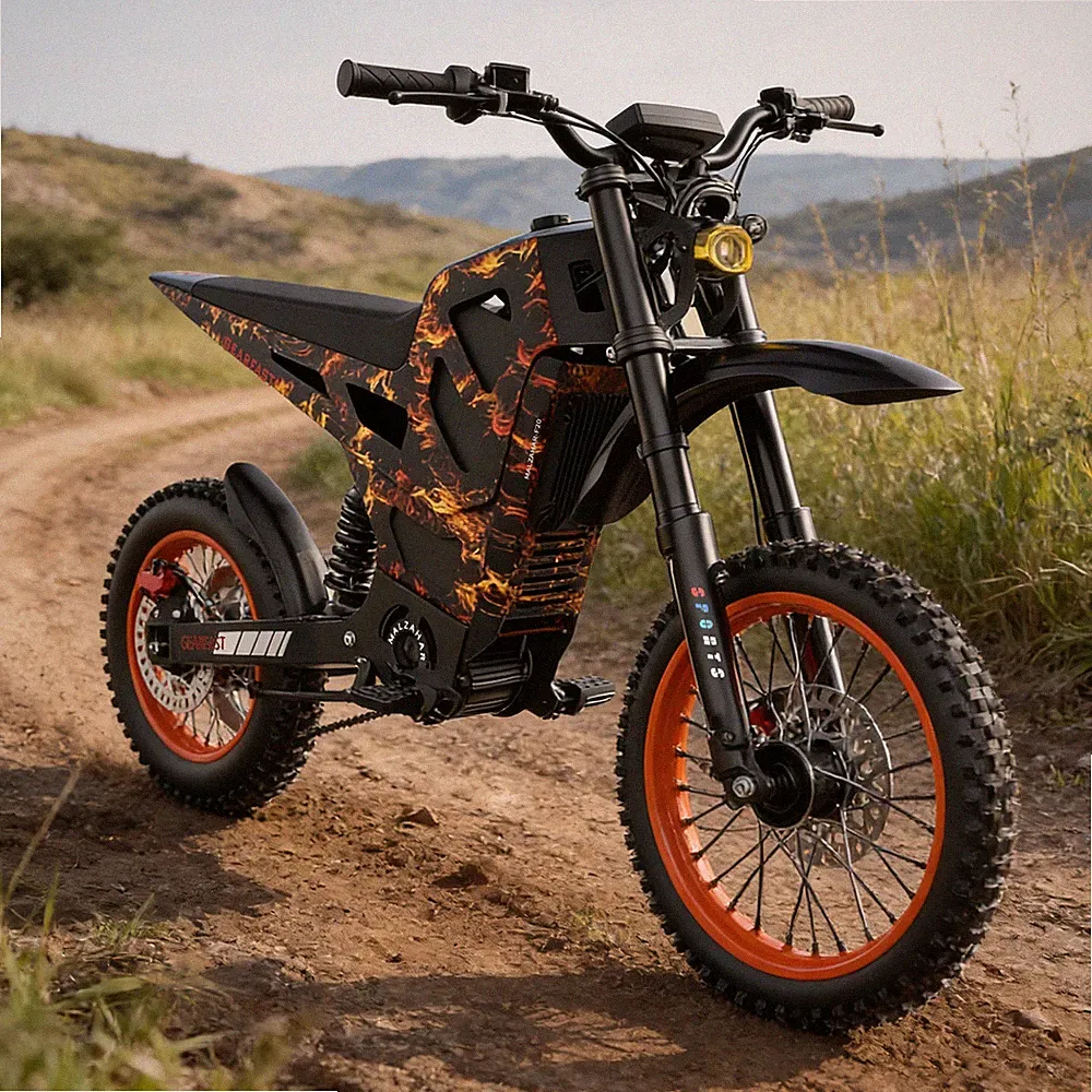 ELECTRIC DIRT BIKE PEAK 3000W 48V 21AH OFF-ROAD BICYCLES 40MPH E-BIKE FOR ADULT