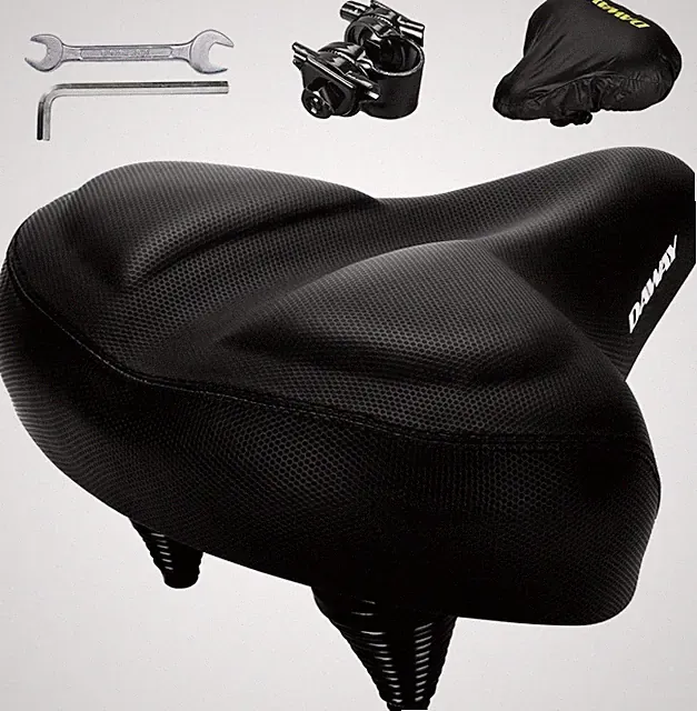 Extra Wide Oversized Memory Foam Bike Seat Cover Comfortable Seat BMX Mountain