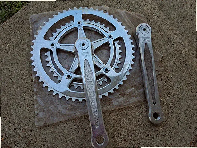 NOS Nervar BSA Bicycle Crank Set 52/40 Trek Motobecane ect Vintage
