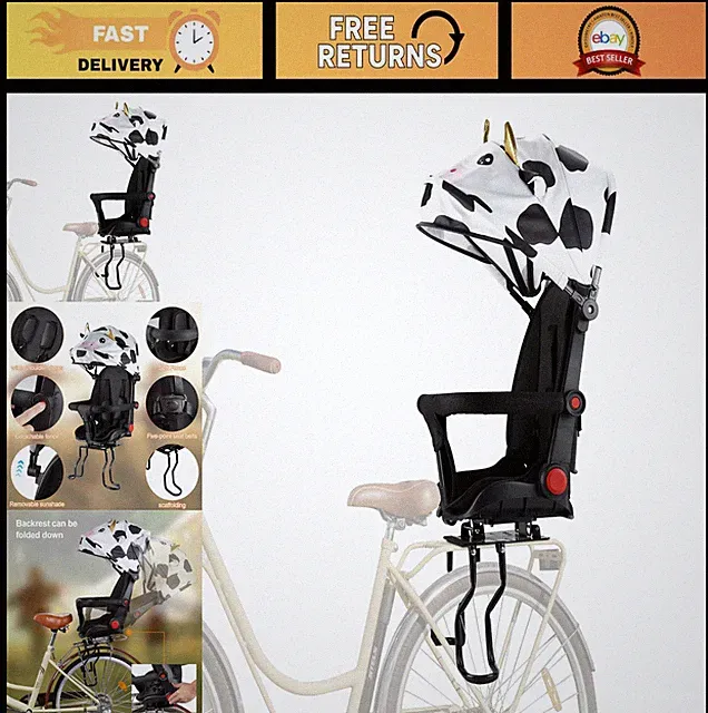 Rear Child Bike Seat for Adult Bike, Rear Frame Mounted, Ages 2-8