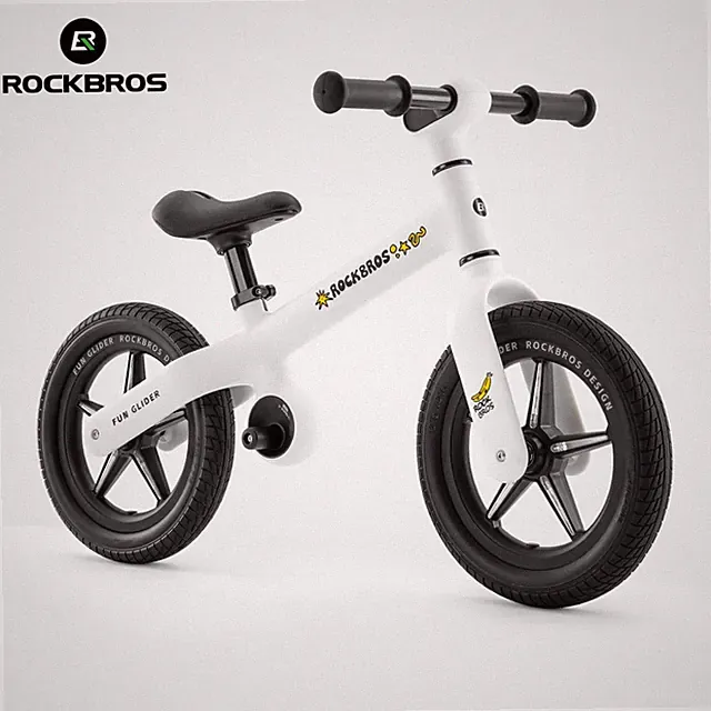 ROCKBROS 12"Kids Balance Bike Training Bike Adjustable Handlebar & Seat 2-6 Year