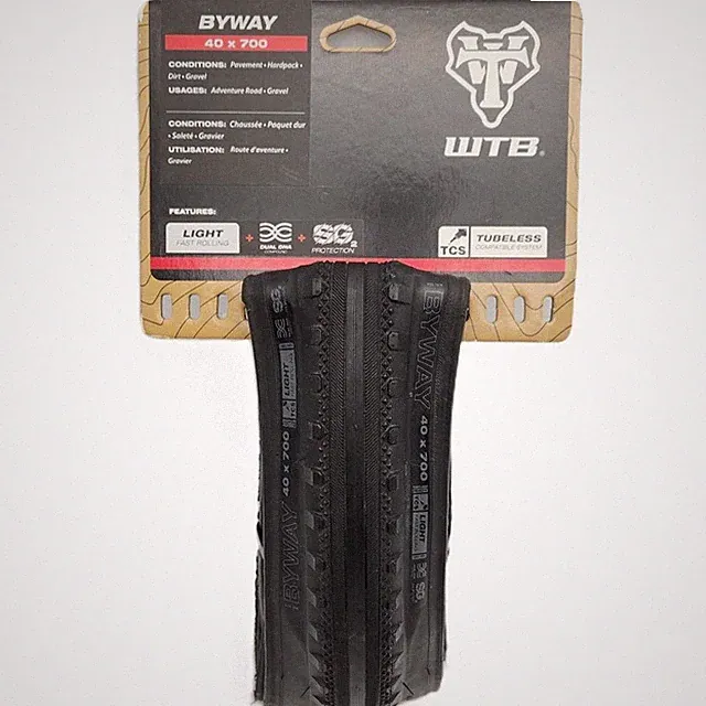 WTB Byway 40 700 x 40 TCS Tubeless Bicycle Tire Fast Rolling - Black