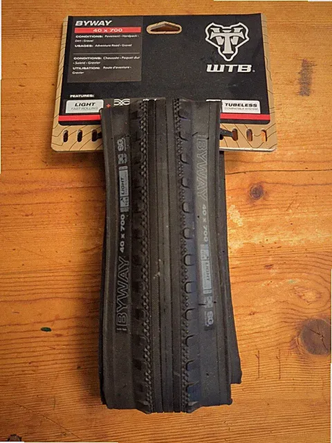 WTB Byway TCS Tire 700x40c Black Road, Gravel, Tubeless